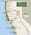 HUMBOLDT REDWOODS STATE PARK MAP CALIFORNIA - ToursMaps.com