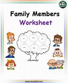 My Family Worksheet – Muxi ESL World