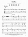 Stitches sheet music by Shawn Mendes (Easy Guitar Tab – 164004)