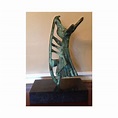 Mark Gero Vintage Bronze Abstract Sculpture | Chairish