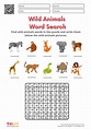 Wild Animals Worksheets for Kindergarten - Kidpid