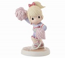 Precious Moments' Girl Cheerleader Figurine - B londe - QVC.com