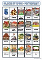 PLACES IN TOWN pictionary (picture d…: English ESL worksheets pdf & doc