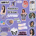 Olivia Rodrigo Sour Stikers En 2021 Imprimibles Lettering Pegatinas ...