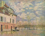 ALFRED SISLEY: "L'inondation à Port-Marly", 1876 - Paris, Musée d'Orsay ...