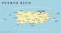 Puerto Rico Political Map - Eye of the Flyer