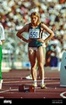 Irina Privalova (EUN) competing in the women's 200m at the 1992 Olympic ...