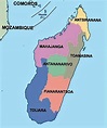 Mapa de Madagascar - Mapa Físico, Geográfico, Político, turístico y ...