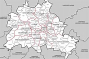 Berlin Bezirke - Liste und Karte der 12 Stadtteile Berlins