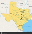 텍사스, 미국, 정치 지도 — 스톡 벡터 © Furian #248487032