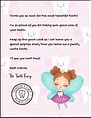 Adorable Tooth Fairy Letter For Girls - Cassie Smallwood