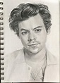 My portrait drawing of Harry : r/harrystyles