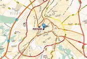 Poitiers Map and Poitiers Satellite Image