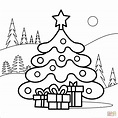 Free Christmas Tree Coloring Pages for the Kids