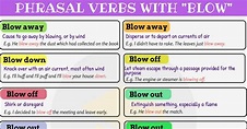 7 Phrasal Verbs with BLOW: Common Expressions and Usage Examples • 7ESL