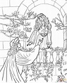 Dibujo de Romeo le habla a Julieta en el Balcón para colorear | Dibujos ...