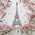 Eiffel Tower Watercolor … | Cómo dibujar cosas, Arte de parís, Fondos ...