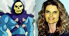 COLLISIONS CAUSE PEOPLE: Skeletor and Maria Shriver