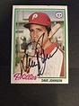 DAVEY JOHNSON 1978 TOPPS Autograph Signed AUTO Baseball Card 317 ...