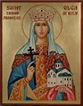 Saint Olga Grand Princess of Kiev Orthodox Icon - BlessedMart