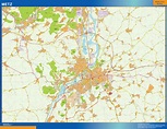 Stadtplan Metz Frankreich bei Netmaps Karten Deutschland