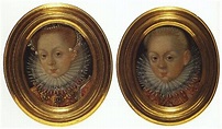Miniature of Anna Maria Vasa and Władysław Vasa, 1598 - Martin Kober ...