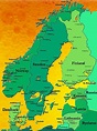 map of Norway and Sweden. SAIL . TRAIN . EXPLORE: Adventure Sailing www ...