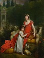 Elisa Bonaparte with her daughter Napoleona Baciocchi Painting by Fran ...