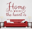 Home is where the heart is wall sticker – SWCreations