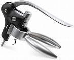 Ivation Wine Bottle Opener | Manual Handheld Corkscrew with Ergonomic ...