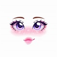 Cute Roblox Avatars With Eyes - Black Eyes And Purple Lips Cartoon ...