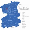 Saale Orla Kreis interaktive Landkarte | Image-maps.de