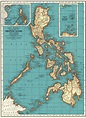 1921 Antique PHILIPPINES Map Vintage Map of the Philippine Islands ...
