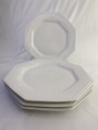 Porcelana branca para reposição, conjunto com quatro pratos - 27 cm ...
