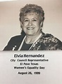 Elvia Hernandez, City Council Rep 26 AUG 1999 | wall