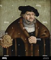 Portrait of Frederick III, Elector of Saxony (1463-1525). Artist Stock ...