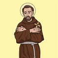 Saint Francis of Assisi Colored Vector Illustration 12255973 Vector Art ...