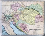Mapa Antiguo Del Imperio Austrohúngaro Imagen de archivo - Imagen de ...