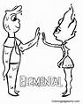 Elemental Coloring Page Printable For Free Download - Coloring Home
