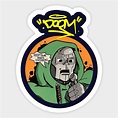 Mf Doom Sticker | Mf Doom | Pegatinas bonitas, Meme gato, Pósteres vintage