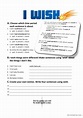 I Wish grammar guide: English ESL worksheets pdf & doc