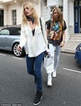 Cara Delevingne enjoys an evening with Georgia May Jagger... a night ...