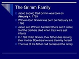 PPT - The Brothers Grimm PowerPoint Presentation - ID:1127085