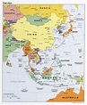 Large detailed political map of East Asia. East Asia large detailed ...