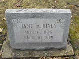 Jane Bixby (1905-1915) - Find A Grave Memorial
