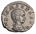 Ancient Roman silver denarius of Julia Maesa / Perpetual Blessedness in ...