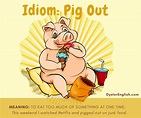 Idiom: Pig out (meaning & examples)