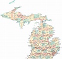 Michigan Road Map - MI Road Map - Michigan Highway Map
