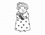 Grandmother coloring page - Coloringcrew.com