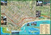 Santa Barbara Street and Guide Wall Map | Maps.com.com